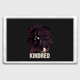 Магнит 45*70 с принтом Kindred в Кировске, Пластик | Размер: 78*52 мм; Размер печати: 70*45 | Тематика изображения на принте: jinx | kda | league | lol | moba | pentakill | riot | rise | rus | skins | варвик | варус | воин | легенд | лига | лол | маг | стрелок | танк | чемпион