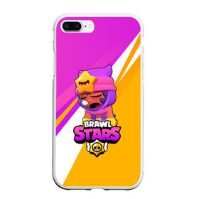 Чехол для iPhone 7Plus/8 Plus матовый с принтом Brawl stars Sandy в Кировске, Силикон | Область печати: задняя сторона чехла, без боковых панелей | brawl stars | brawl stars sandy | legendary brawler | leon | leon shark | sandy | shark | stars | акула | бравл стар сэнди | леон акула | сенди | сэнди