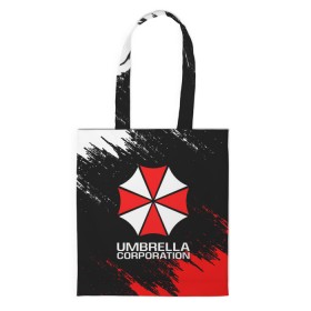 Сумка 3D повседневная с принтом UMBRELLA CORP в Кировске, 100% полиэстер | Плотность: 200 г/м2; Размер: 34×35 см; Высота лямок: 30 см | ada wong | biohazard | leon | nemesis | project resistance | raccoon city | re2 | resident evil 2 | rpd | stars | umbrella | ада вонг | амбрелла | немесис | ужасы