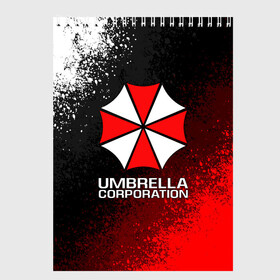 Скетчбук с принтом UMBRELLA CORP в Кировске, 100% бумага
 | 48 листов, плотность листов — 100 г/м2, плотность картонной обложки — 250 г/м2. Листы скреплены сверху удобной пружинной спиралью | ada wong | biohazard | leon | nemesis | project resistance | raccoon city | re2 | resident evil 2 | rpd | stars | umbrella | ада вонг | амбрелла | немесис | ужасы