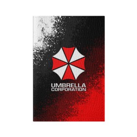 Обложка для паспорта матовая кожа с принтом UMBRELLA CORP в Кировске, натуральная матовая кожа | размер 19,3 х 13,7 см; прозрачные пластиковые крепления | Тематика изображения на принте: ada wong | biohazard | leon | nemesis | project resistance | raccoon city | re2 | resident evil 2 | rpd | stars | umbrella | ада вонг | амбрелла | немесис | ужасы