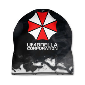 Шапка 3D с принтом UMBRELLA CORP в Кировске, 100% полиэстер | универсальный размер, печать по всей поверхности изделия | 