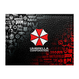 Обложка для студенческого билета с принтом RESIDENT EVIL (UMBRELLA CORP) в Кировске, натуральная кожа | Размер: 11*8 см; Печать на всей внешней стороне | ada wong | biohazard | leon | nemesis | project resistance | raccoon city | re | re3 | resident evil | resident evil 3 | rpd | stars | umbrella | ада вонг | амбрелла | немезис | ужасы