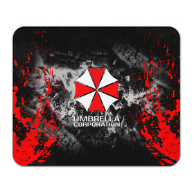 Коврик для мышки прямоугольный с принтом UMBRELLA CORP | АМБРЕЛЛА КОРП в Кировске, натуральный каучук | размер 230 х 185 мм; запечатка лицевой стороны | ada wong | biohazard | leon | nemesis | project resistance | raccoon city | re2 | resident evil 2 | rpd | stars | umbrella | ада вонг | амбрелла | немесис | ужасы