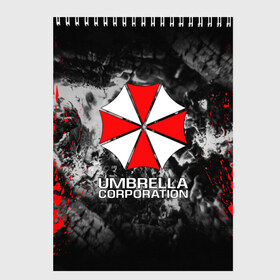 Скетчбук с принтом UMBRELLA CORP в Кировске, 100% бумага
 | 48 листов, плотность листов — 100 г/м2, плотность картонной обложки — 250 г/м2. Листы скреплены сверху удобной пружинной спиралью | ada wong | biohazard | leon | nemesis | project resistance | raccoon city | re2 | resident evil 2 | rpd | stars | umbrella | ада вонг | амбрелла | немесис | ужасы