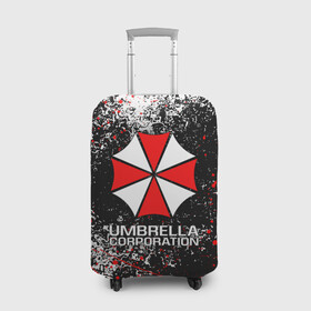 Чехол для чемодана 3D с принтом UMBRELLA CORP | АМБРЕЛЛА КОРП (Z) в Кировске, 86% полиэфир, 14% спандекс | двустороннее нанесение принта, прорези для ручек и колес | ada wong | biohazard | leon | nemesis | project resistance | raccoon city | re2 | resident evil 2 | rpd | stars | umbrella | ада вонг | амбрелла | немесис | ужасы