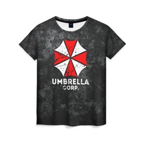 Женская футболка 3D с принтом UMBRELLA CORP в Кировске, 100% полиэфир ( синтетическое хлопкоподобное полотно) | прямой крой, круглый вырез горловины, длина до линии бедер | ada wong | biohazard | leon | nemesis | project resistance | raccoon city | re2 | resident evil 2 | rpd | stars | umbrella | ада вонг | амбрелла | немесис | ужасы