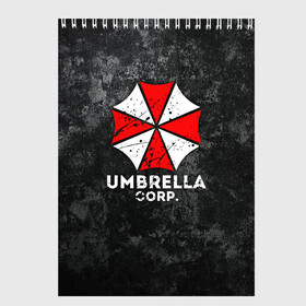 Скетчбук с принтом UMBRELLA CORP в Кировске, 100% бумага
 | 48 листов, плотность листов — 100 г/м2, плотность картонной обложки — 250 г/м2. Листы скреплены сверху удобной пружинной спиралью | ada wong | biohazard | leon | nemesis | project resistance | raccoon city | re2 | resident evil 2 | rpd | stars | umbrella | ада вонг | амбрелла | немесис | ужасы