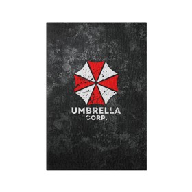 Обложка для паспорта матовая кожа с принтом UMBRELLA CORP в Кировске, натуральная матовая кожа | размер 19,3 х 13,7 см; прозрачные пластиковые крепления | Тематика изображения на принте: ada wong | biohazard | leon | nemesis | project resistance | raccoon city | re2 | resident evil 2 | rpd | stars | umbrella | ада вонг | амбрелла | немесис | ужасы