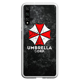 Чехол для Honor 20 с принтом UMBRELLA CORP в Кировске, Силикон | Область печати: задняя сторона чехла, без боковых панелей | Тематика изображения на принте: ada wong | biohazard | leon | nemesis | project resistance | raccoon city | re2 | resident evil 2 | rpd | stars | umbrella | ада вонг | амбрелла | немесис | ужасы