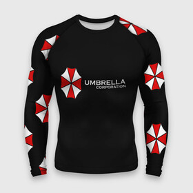 Мужской рашгард 3D с принтом Umbrella Corporation в Кировске,  |  | апокалипсис | зла | зомби | обитель | твирус