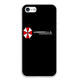 Чехол для iPhone 5/5S матовый с принтом Umbrella Corporation в Кировске, Силикон | Область печати: задняя сторона чехла, без боковых панелей | апокалипсис | зла | зомби | обитель | твирус