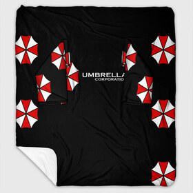 Плед с рукавами с принтом Umbrella Corporation в Кировске, 100% полиэстер | Закругленные углы, все края обработаны. Ткань не мнется и не растягивается. Размер 170*145 | апокалипсис | зла | зомби | обитель | твирус