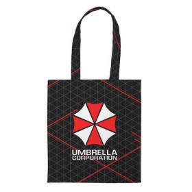 Сумка 3D повседневная с принтом UMBRELLA CORP в Кировске, 100% полиэстер | Плотность: 200 г/м2; Размер: 34×35 см; Высота лямок: 30 см | ada wong | biohazard | leon | nemesis | project resistance | raccoon city | re2 | resident evil 2 | rpd | stars | umbrella | ада вонг | амбрелла | немесис | ужасы