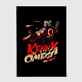 Постер с принтом Kenny Omega Street Fighter в Кировске, 100% бумага
 | бумага, плотность 150 мг. Матовая, но за счет высокого коэффициента гладкости имеет небольшой блеск и дает на свету блики, но в отличии от глянцевой бумаги не покрыта лаком | kennyomega aew streetfighter
