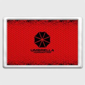 Магнит 45*70 с принтом Umbrella Corporation в Кировске, Пластик | Размер: 78*52 мм; Размер печати: 70*45 | Тематика изображения на принте: corporation | umbrella | umbrella corporation | амбрела | амбрелла корпорейшн | военная корпорация | корпорация | фармацевтическая корпорация