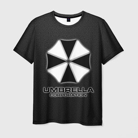 Мужская футболка 3D с принтом Umbrella Corporation в Кировске, 100% полиэфир | прямой крой, круглый вырез горловины, длина до линии бедер | corporation | umbrella | umbrella corporation | амбрела | амбрелла корпорейшн | военная корпорация | корпорация | фармацевтическая корпорация