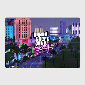 Магнитный плакат 3Х2 с принтом Grand Theft Auto Vice City в Кировске, Полимерный материал с магнитным слоем | 6 деталей размером 9*9 см | grand theft auto 2 | grand theft auto 3 | grand theft auto v | grand theft auto: san andreas | grand theft auto: vice city | gta 1 | gta 2 | gta 3 | gta 4 | gta 5 | gta online | gta v | город | игры