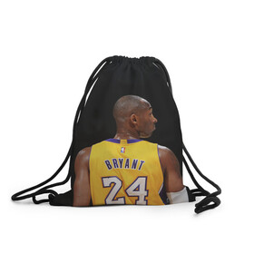 Рюкзак-мешок 3D с принтом Kobe Bryant в Кировске, 100% полиэстер | плотность ткани — 200 г/м2, размер — 35 х 45 см; лямки — толстые шнурки, застежка на шнуровке, без карманов и подкладки | angeles | basketball | bean | black mamba | bryant | kobe | lakers | los | nba | sport | usa | баскетбол | бин | брайант | коби | лейкерс | лос анджелес | нба | сша | черная мамба