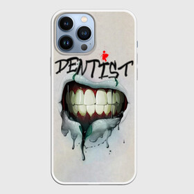 Чехол для iPhone 13 Pro Max с принтом Dentist в Кировске,  |  | blood | dentist | teeth | губы | день стоматолога | зубной | зубы | кровь | подарок | стоматолог