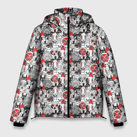 Мужская зимняя куртка 3D с принтом Studio Ghibli в Кировске, верх — 100% полиэстер; подкладка — 100% полиэстер; утеплитель — 100% полиэстер | длина ниже бедра, свободный силуэт Оверсайз. Есть воротник-стойка, отстегивающийся капюшон и ветрозащитная планка. 

Боковые карманы с листочкой на кнопках и внутренний карман на молнии. | studio ghibli | ведьмина служба доставки | навсикая | небесный замок лапута | студия гибли | тоторо | унесенные призраками | ходячий замок