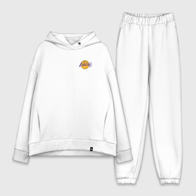 Женский костюм хлопок Oversize с принтом LA LAKERS в Кировске,  |  | america | basketball | kobe bryant | la | la lakers | lakers | los angeles lakers | nba | usa | баскетбол | кобе брайант | лос анджелес лейкерс | нба | сша