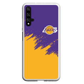 Чехол для Honor 20 с принтом LA LAKERS в Кировске, Силикон | Область печати: задняя сторона чехла, без боковых панелей | america | basketball | kobe bryant | la | la lakers | lakers | los angeles lakers | nba | usa | баскетбол | кобе брайант | лос анджелес лейкерс | нба | сша