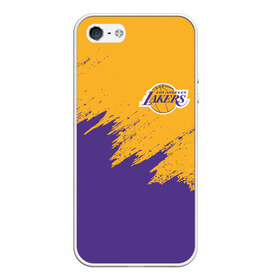 Чехол для iPhone 5/5S матовый с принтом LA LAKERS в Кировске, Силикон | Область печати: задняя сторона чехла, без боковых панелей | america | basketball | kobe bryant | la | la lakers | lakers | los angeles lakers | nba | usa | баскетбол | кобе брайант | лос анджелес лейкерс | нба | сша