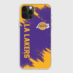 Чехол для iPhone 12 Pro Max с принтом LA LAKERS в Кировске, Силикон |  | Тематика изображения на принте: america | basketball | kobe bryant | la | la lakers | lakers | los angeles lakers | nba | usa | баскетбол | кобе брайант | лос анджелес лейкерс | нба | сша