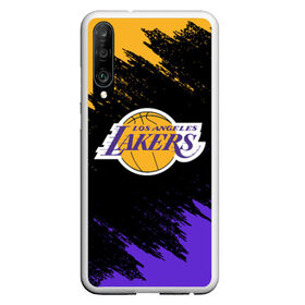 Чехол для Honor P30 с принтом LA LAKERS в Кировске, Силикон | Область печати: задняя сторона чехла, без боковых панелей | america | basketball | kobe bryant | la | la lakers | lakers | los angeles lakers | nba | usa | баскетбол | кобе брайант | лос анджелес лейкерс | нба | сша