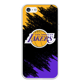 Чехол для iPhone 5/5S матовый с принтом LA LAKERS в Кировске, Силикон | Область печати: задняя сторона чехла, без боковых панелей | america | basketball | kobe bryant | la | la lakers | lakers | los angeles lakers | nba | usa | баскетбол | кобе брайант | лос анджелес лейкерс | нба | сша