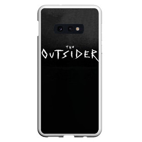 Чехол для Samsung S10E с принтом The Outsider в Кировске, Силикон | Область печати: задняя сторона чехла, без боковых панелей | Тематика изображения на принте: king | outsider | stephen | stephen king | кинг | книга | роман | сериал | стивен | стивен кинг | чужак