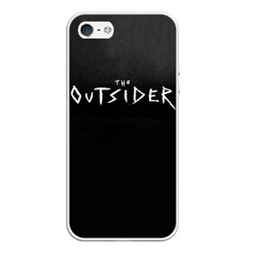 Чехол для iPhone 5/5S матовый с принтом The Outsider в Кировске, Силикон | Область печати: задняя сторона чехла, без боковых панелей | Тематика изображения на принте: king | outsider | stephen | stephen king | кинг | книга | роман | сериал | стивен | стивен кинг | чужак