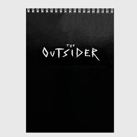 Скетчбук с принтом The Outsider в Кировске, 100% бумага
 | 48 листов, плотность листов — 100 г/м2, плотность картонной обложки — 250 г/м2. Листы скреплены сверху удобной пружинной спиралью | king | outsider | stephen | stephen king | кинг | книга | роман | сериал | стивен | стивен кинг | чужак