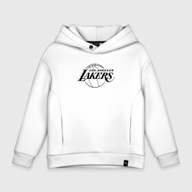 Детское худи Oversize хлопок с принтом LA LAKERS в Кировске, френч-терри — 70% хлопок, 30% полиэстер. Мягкий теплый начес внутри —100% хлопок | боковые карманы, эластичные манжеты и нижняя кромка, капюшон на магнитной кнопке | america | basketball | kobe bryant | la | la lakers | lakers | los angeles lakers | nba | usa | баскетбол | кобе брайант | лос анджелес лейкерс | нба | сша