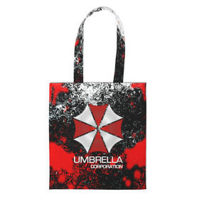 Шоппер 3D с принтом UMBRELLA CORP в Кировске, 100% полиэстер | Плотность: 200 г/м2; Размер: 34×35 см; Высота лямок: 30 см | biohazard | biohazard 7 | crocodile | fang | game | hand | monster | new umbrella | resident evil | resident evil 7 | umbrella | umbrella corp | umbrella corporation | zombie | обитель