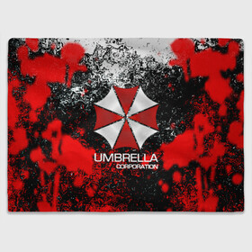 Плед 3D с принтом UMBRELLA CORP в Кировске, 100% полиэстер | закругленные углы, все края обработаны. Ткань не мнется и не растягивается | Тематика изображения на принте: biohazard | biohazard 7 | crocodile | fang | game | hand | monster | new umbrella | resident evil | resident evil 7 | umbrella | umbrella corp | umbrella corporation | zombie | обитель