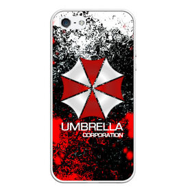 Чехол для iPhone 5/5S матовый с принтом UMBRELLA CORP в Кировске, Силикон | Область печати: задняя сторона чехла, без боковых панелей | biohazard | biohazard 7 | crocodile | fang | game | hand | monster | new umbrella | resident evil | resident evil 7 | umbrella | umbrella corp | umbrella corporation | zombie | обитель