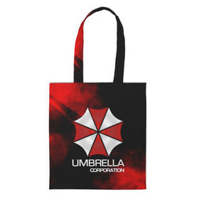 Шоппер 3D с принтом UMBRELLA CORP в Кировске, 100% полиэстер | Плотность: 200 г/м2; Размер: 34×35 см; Высота лямок: 30 см | biohazard | biohazard 7 | crocodile | fang | game | hand | monster | new umbrella | resident evil | resident evil 7 | umbrella | umbrella corp | umbrella corporation | zombie | обитель