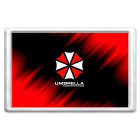 Магнит 45*70 с принтом Umbrella Corporation в Кировске, Пластик | Размер: 78*52 мм; Размер печати: 70*45 | Тематика изображения на принте: corp | corporation | resident evil | umbrella | umbrella corporation | зомби апокалипсис | зонт | игра