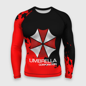 Мужской рашгард 3D с принтом UMBRELLA CORP в Кировске,  |  | biohazard | biohazard 7 | crocodile | fang | game | hand | monster | new umbrella | resident evil | resident evil 7 | umbrella | umbrella corp | umbrella corporation | zombie | обитель