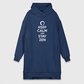 Платье-худи хлопок с принтом Keep calm  stay Zen в Кировске,  |  | aum | zen | будда | буддизм | дзен | мантра | ом | религия