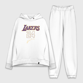 Женский костюм хлопок Oversize с принтом LA LAKERS в Кировске,  |  | america | basketball | kobe bryant | la | la lakers | lakers | los angeles lakers | nba | usa | баскетбол | кобе брайант | лос анджелес лейкерс | нба | сша