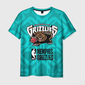 Мужская футболка 3D с принтом Memphis Grizzlies 12 в Кировске, 100% полиэфир | прямой крой, круглый вырез горловины, длина до линии бедер | Тематика изображения на принте: 