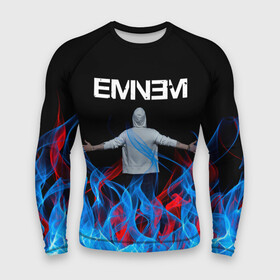 Мужской рашгард 3D с принтом EMINEM. в Кировске,  |  | eminem | marshall bruce mathers | rap | зарубежный реп | маршалл брюс мэтерс | музыка | реп | рэпер | эминем