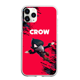 Чехол для iPhone 11 Pro матовый с принтом BRAWL STARS CROW в Кировске, Силикон |  | bea | bibi | brawl stars | colt | crow | el brown | leon | leon shark | max | nita | sally leon | shark | акула | беа | берли | биби | бравл старс | браун | ворон | кольт | леон | леон акула | макс | нита | шелли