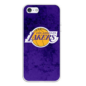 Чехол для iPhone 5/5S матовый с принтом LA LAKERS в Кировске, Силикон | Область печати: задняя сторона чехла, без боковых панелей | america | basketball | kobe bryant | la | la lakers | lakers | los angeles lakers | nba | usa | баскетбол | кобе брайант | лос анджелес лейкерс | нба | сша