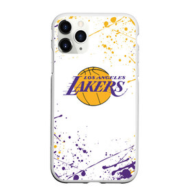 Чехол для iPhone 11 Pro матовый с принтом LA LAKERS в Кировске, Силикон |  | Тематика изображения на принте: america | basketball | kobe bryant | la | la lakers | lakers | los angeles lakers | nba | usa | баскетбол | кобе брайант | лос анджелес лейкерс | нба | сша