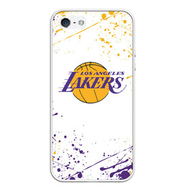 Чехол для iPhone 5/5S матовый с принтом LA LAKERS в Кировске, Силикон | Область печати: задняя сторона чехла, без боковых панелей | america | basketball | kobe bryant | la | la lakers | lakers | los angeles lakers | nba | usa | баскетбол | кобе брайант | лос анджелес лейкерс | нба | сша