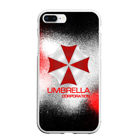 Чехол для iPhone 7Plus/8 Plus матовый с принтом UMBRELLA CORP в Кировске, Силикон | Область печати: задняя сторона чехла, без боковых панелей | biohazard | biohazard 7 | crocodile | fang | game | hand | monster | new umbrella | resident evil | resident evil 7 | umbrella | umbrella corp | umbrella corporation | zombie | обитель